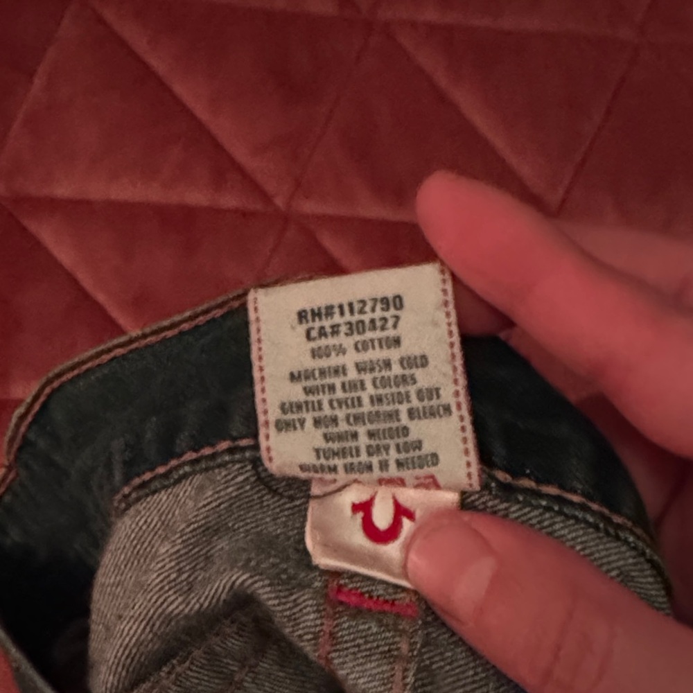 True Religion Men's Dark Blue Relaxed Jeans Made in USA - Picture 6 of 6